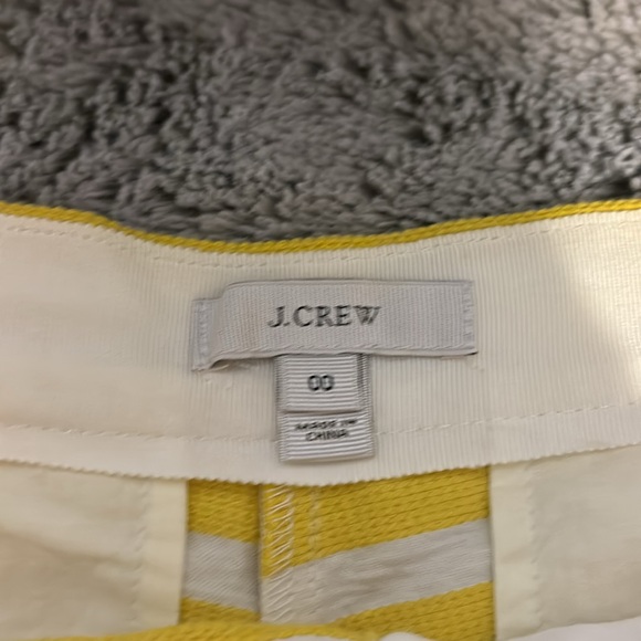 Beautiful J. Crew Yellow and White Stripe Shorts - Picture 4 of 4